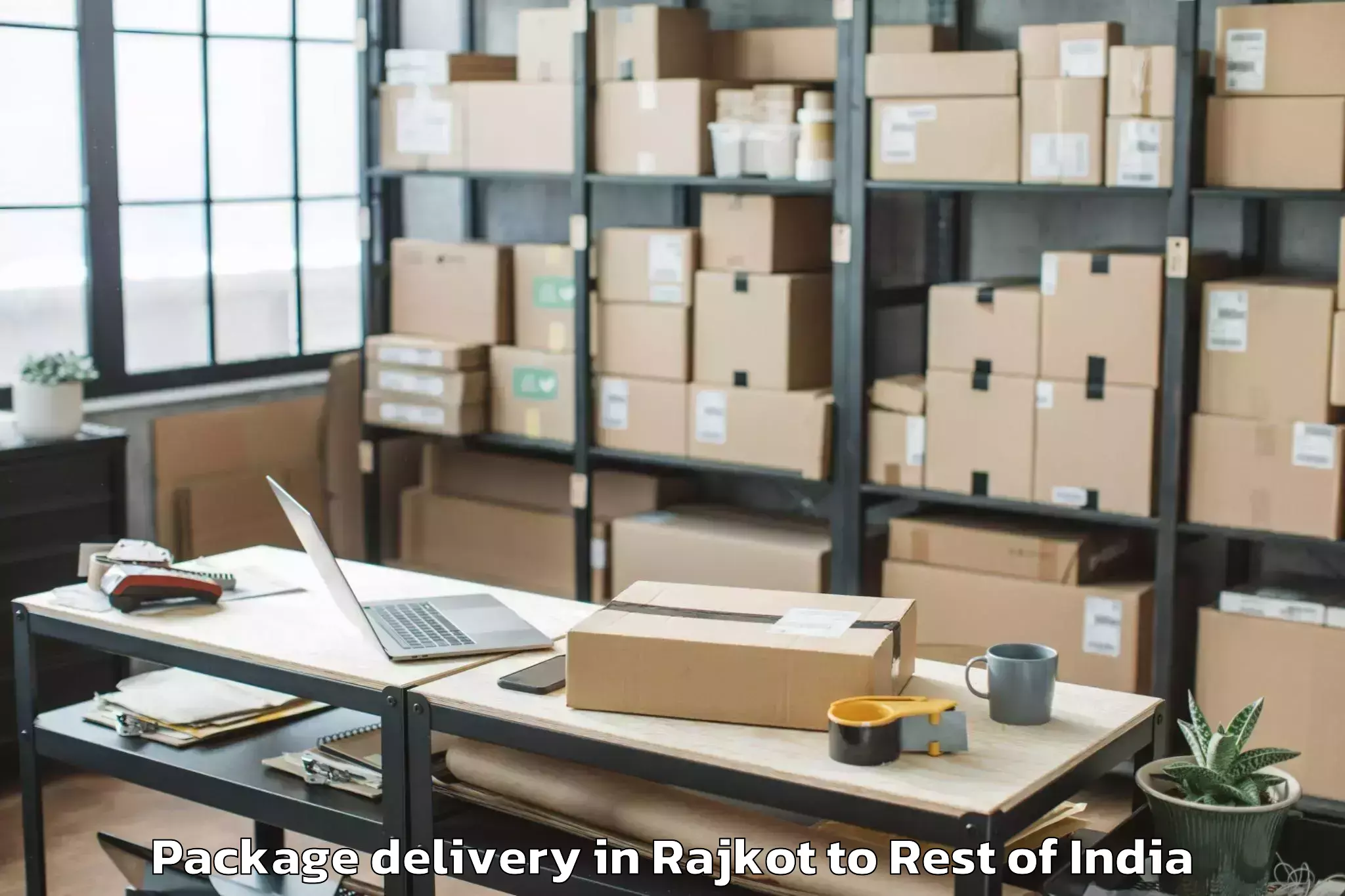 Leading Rajkot to Damercherla Package Delivery Provider